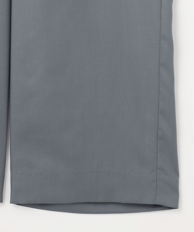 自由区 S 【カタログ掲載・洗える】フルダルスパンマイクロピーチワイドストレート パンツ インク