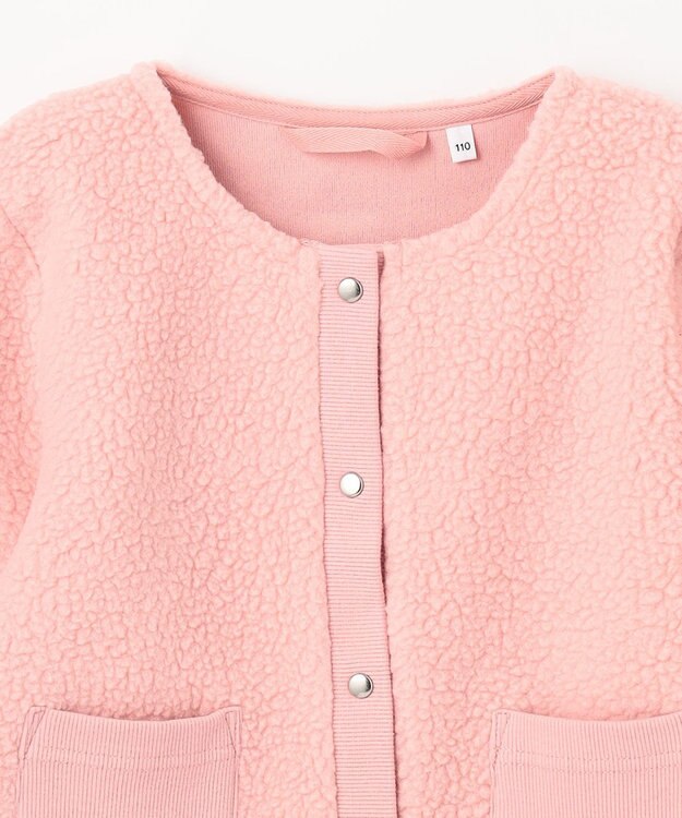 ANY KIDS もこもこボアジャケット ピンク系