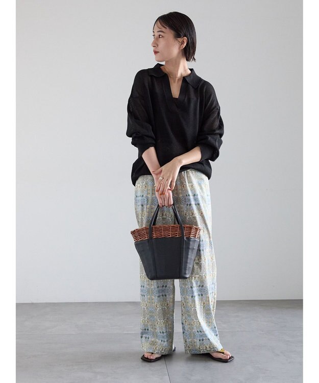 Te chichi 【LIBERTY FABRICS】イージーパンツ ベージュ