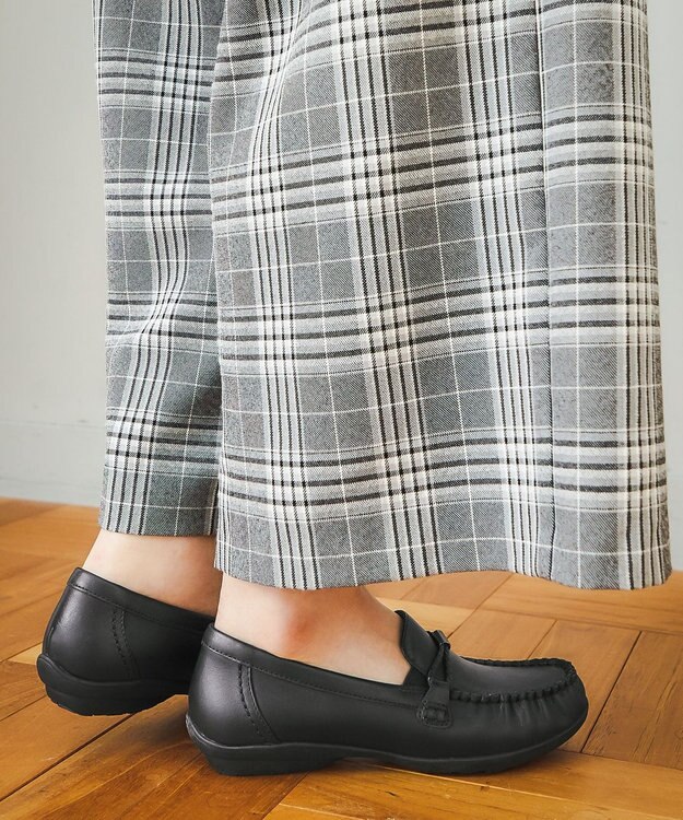 ASICS WALKING ペダラ レディース 3E 2.0cmヒール ブラック系