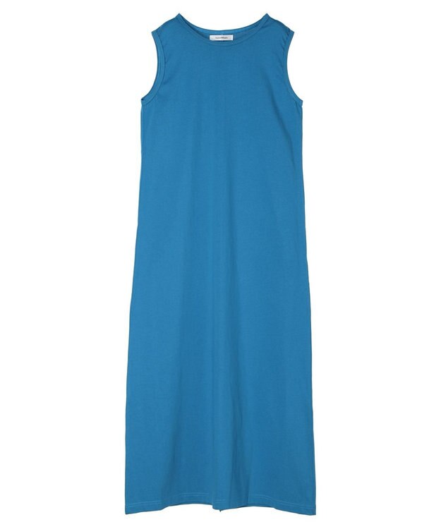 Green Parks ニットビスチェ付きカットソーワンピース Blue