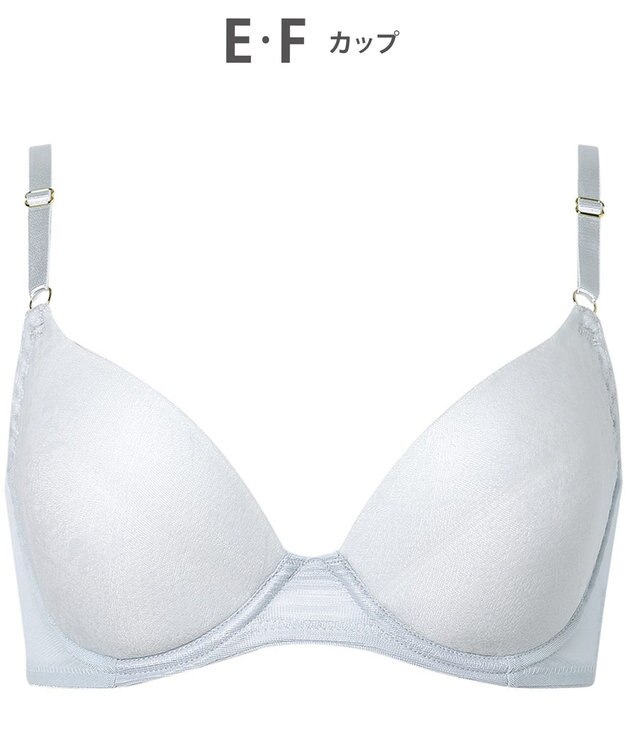 Wing ブラジャー 汗のベタつきや不快感を軽減 軽やかなつけごこち 背中すっきり 【夏のうすかるブラ】 春 夏 KB2873 ウイング／ワコール サックス