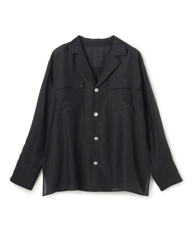 uncrave リヨセルシルクローン シャツ ブラック