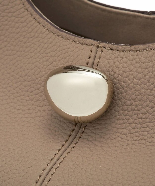 TOPKAPI 【TREASURE TOPKAPI】シュリンクレザー メタルパーツ 2WAY ショルダー バッグ グレージュ