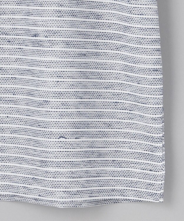 GOTAIRIKU NEW【麻混の清涼感】ノルマンディーリネン ボーダーTシャツ ネイビー系2