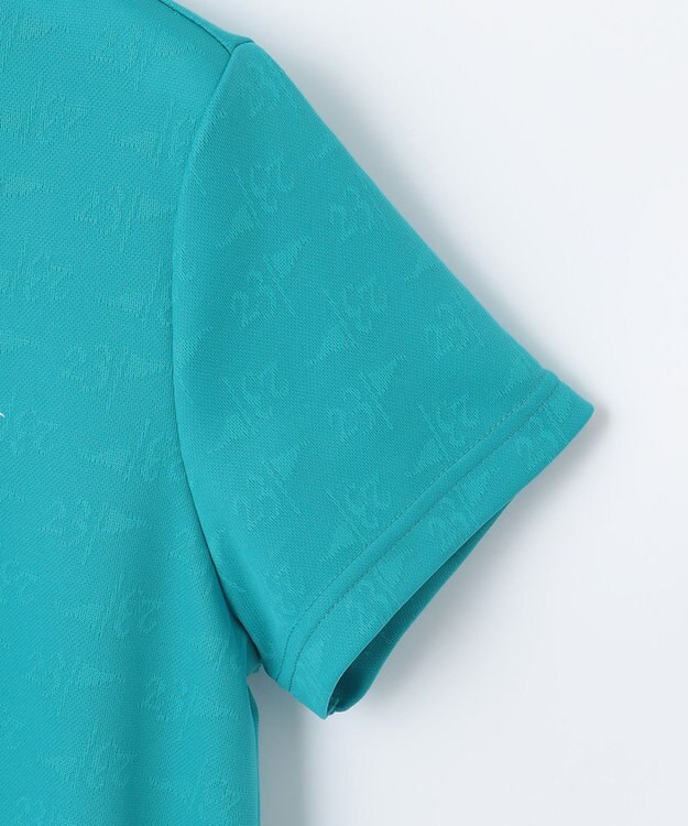 23区GOLF 【WOMEN】【吸水速乾】フラッグロゴジャガード ワンピース 腰回りカバー 1枚で決まる ターコイズブルー系