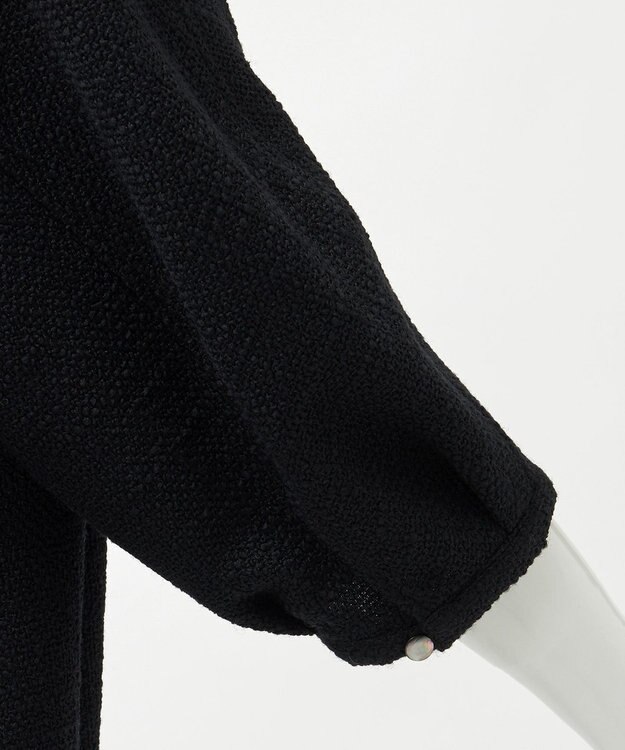 23区 【R(アール)】プリペラツイード ブラウス ブラック系