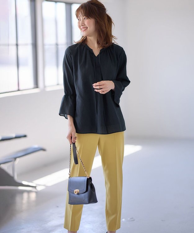 ANY SIS 【2WAY】ドロスト ブラウス ネイビー