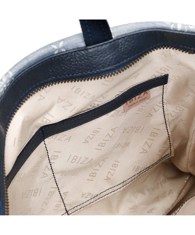 IBIZA アスール　ロゴデニム　2WAYバッグ 水色