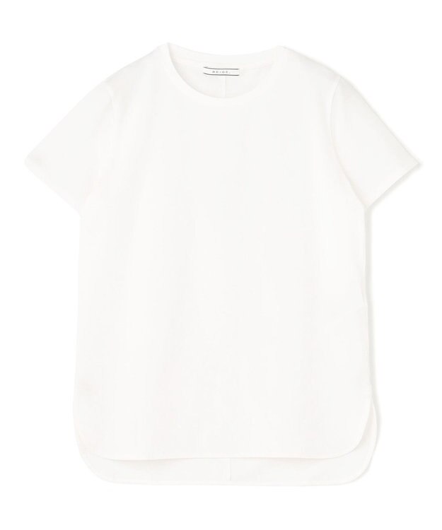 BEIGE， 【洗える】BROIS / 半袖コットンＴシャツ White