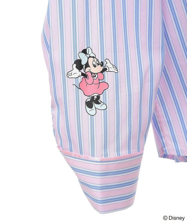 Green Parks ミッキー＆フレンズ／ストライプシャツ Stripe Pink