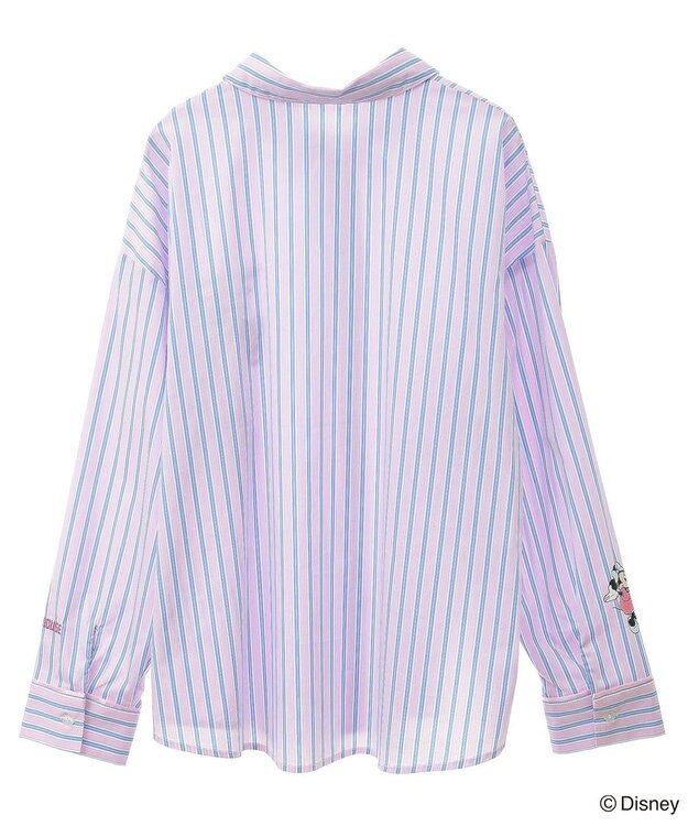 Green Parks ミッキー＆フレンズ／ストライプシャツ Stripe Pink
