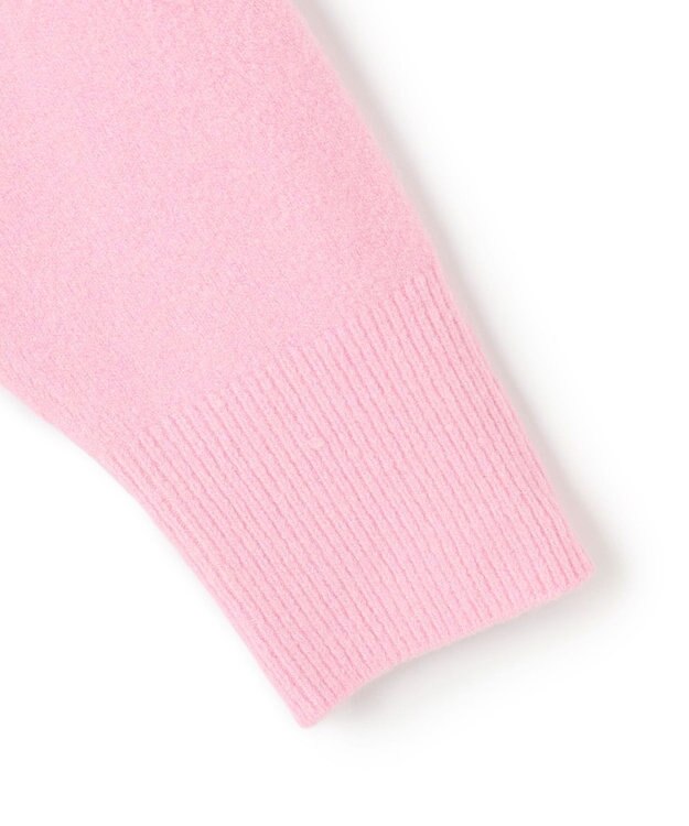 UNFILO L ふわふわニット Vネック ピンク