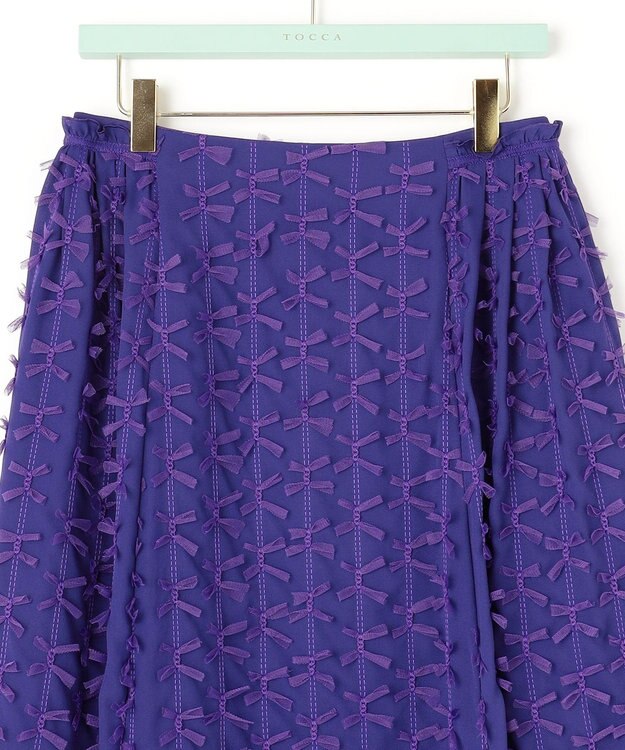 TOCCA 【洗える！】BOWTIFUL スカート パープル系