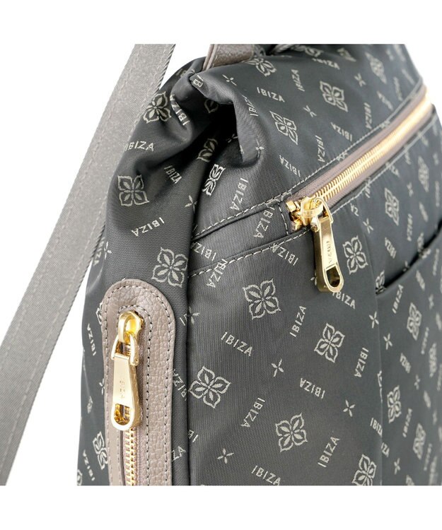 IBIZA モノグラムナイロン　リュック ダークグレー