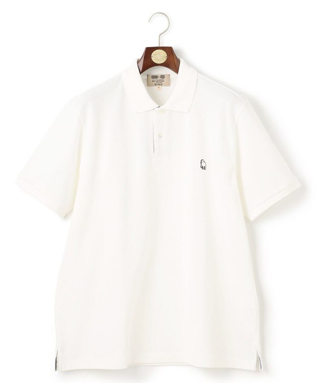 J.PRESS MEN 【KING SIZE】【大人気 】バックブルカノコレジメン ポロシャツ ホワイト系
