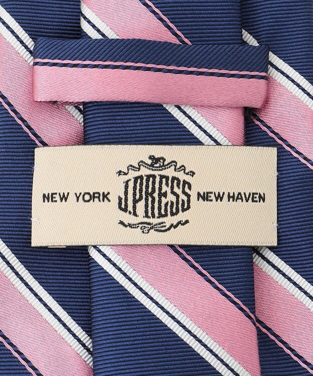 J.PRESS MEN 【フレッシャーズにもおすすめ】レジメンタル ネクタイ ピンク系1