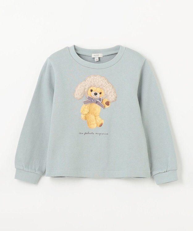 ANY KIDS 裏毛 アニマル トレーナー ミント