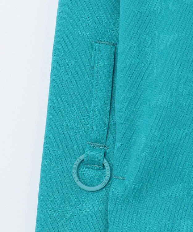 23区GOLF 【WOMEN】【吸水速乾】フラッグロゴジャガード ワンピース 腰回りカバー 1枚で決まる ターコイズブルー系