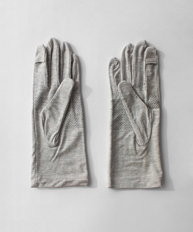 ORuKuBET 【WEB限定・数量限定】リングビジュー付きUVカットグローブ (WOMEN)【 UVカット・タッチパネル対応 】 グレー