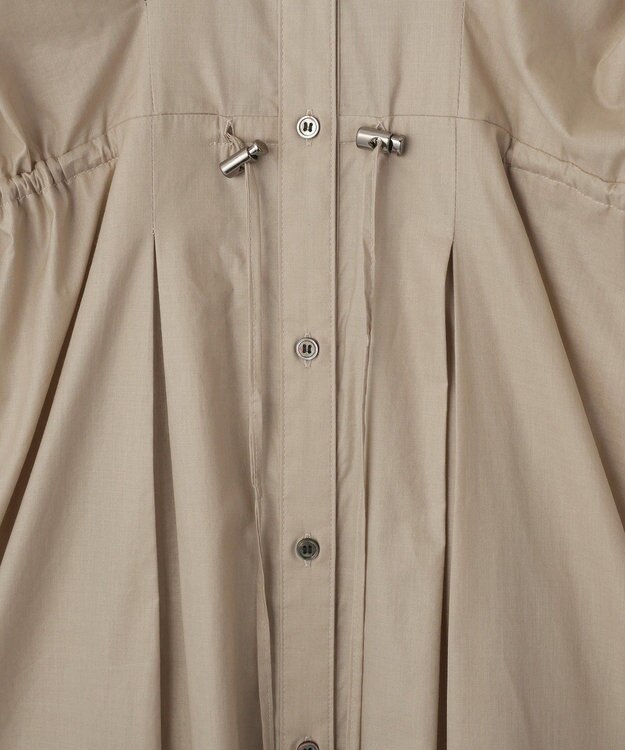 YECCA VECCA 【ORGABITS】タックシャツワンピース Beige