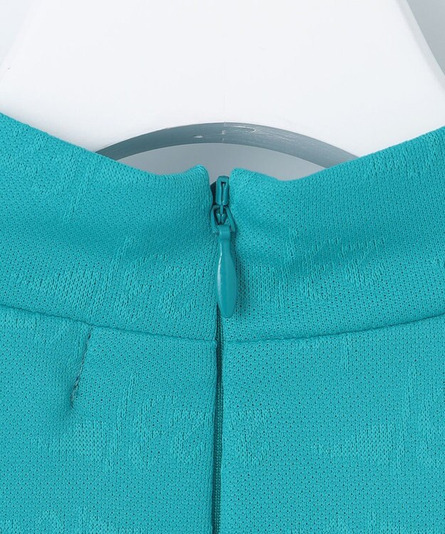 23区GOLF 【WOMEN】【吸水速乾】フラッグロゴジャガード ワンピース 腰回りカバー 1枚で決まる ターコイズブルー系