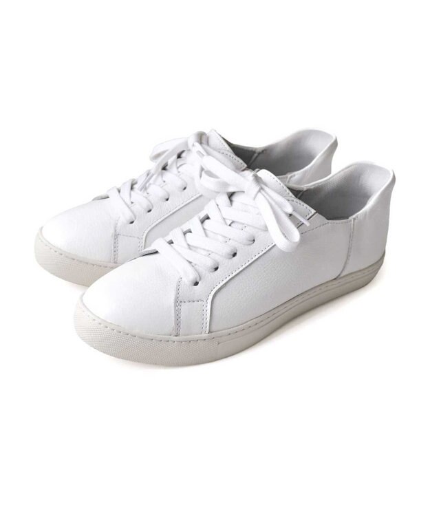 Pointer 本革スライドオンスニーカー ホワイト