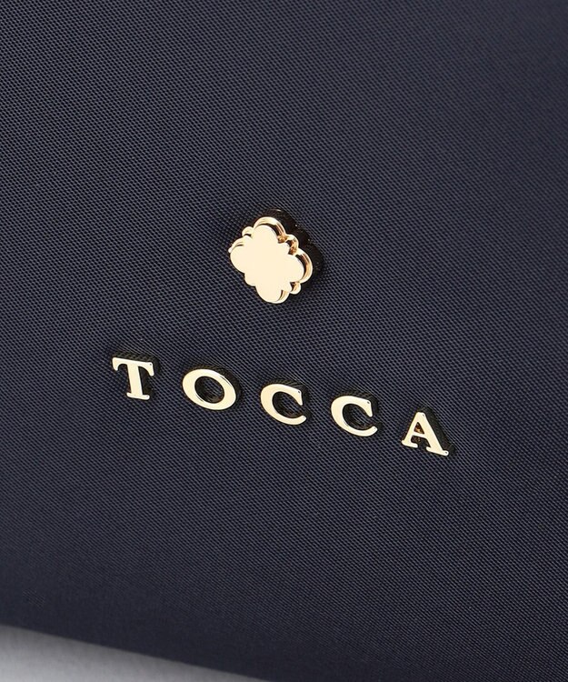 TOCCA SIDE RIBBON NYLONTOTE バッグ ネイビー系