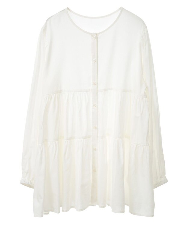 AMERICAN HOLIC ティアードギャザーブラウス Off White