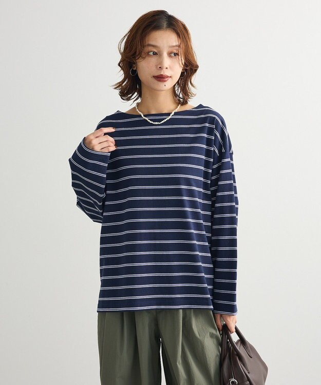 Green Parks ボーダーチュニック Navy