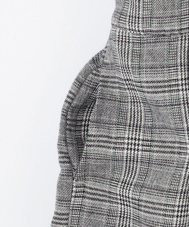 ANY KIDS ドッキングチェックワンピース モノトーン系