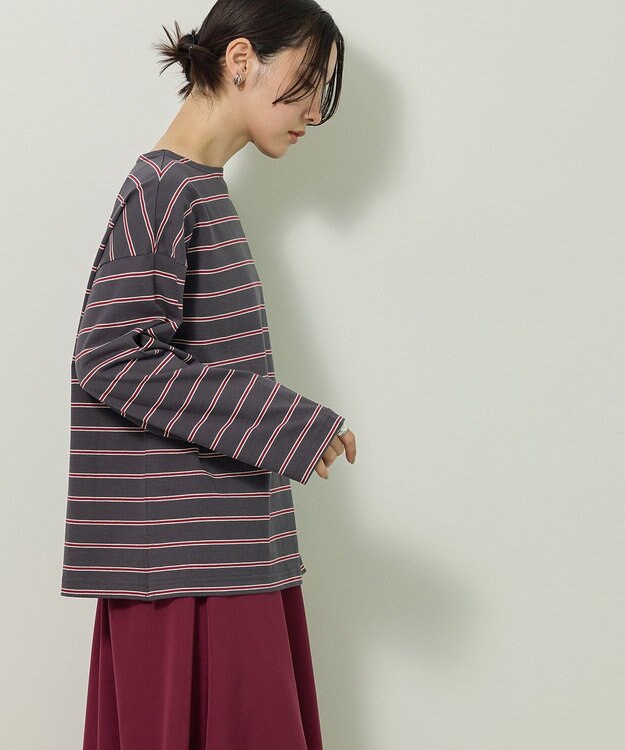 Green Parks ボーダーチュニック Gray