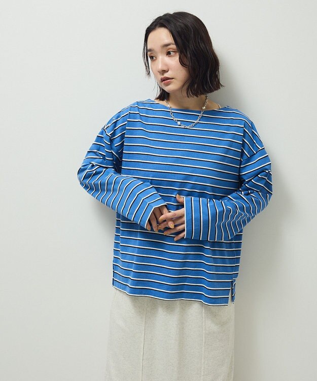 Green Parks ボーダーチュニック Blue