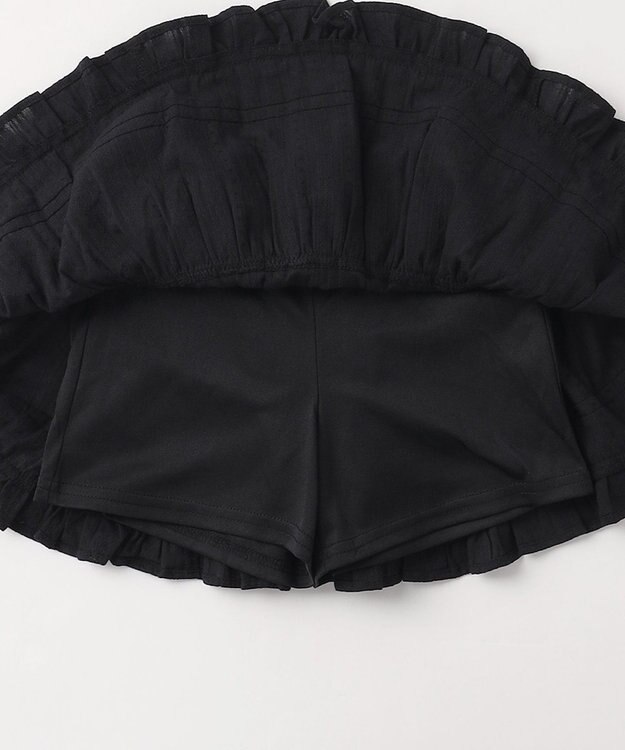 ANY KIDS 【洗濯機可能】カラミドビー ティアードスカパン ブラック