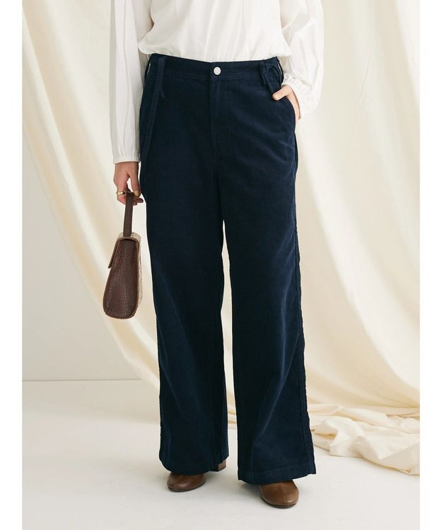 CRAFT STANDARD BOUTIQUE コーデュロイ２ＷＡＹサロペットパンツ Navy