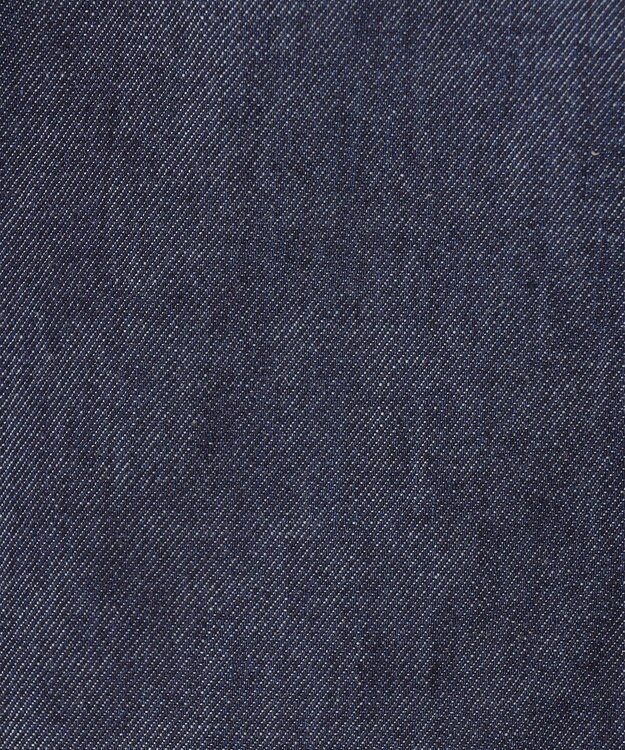 NAVE 【ReNave・セットアップ可/洗える】マーセライズデニム ラップワイドパンツ ネイビー系