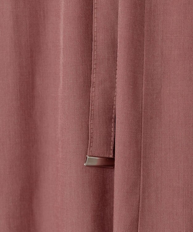 Tiaclasse 【洗える】サイドリボンドロストワンピース テラコッタ