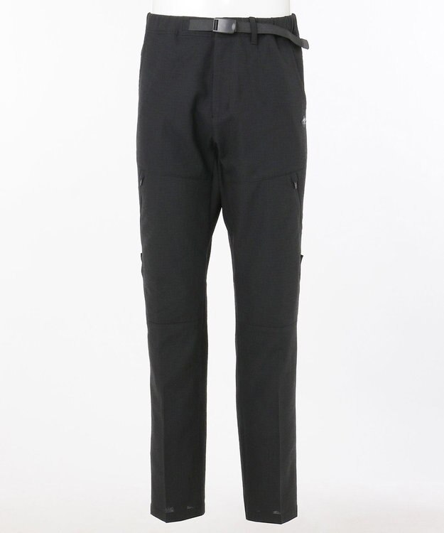 JOSEPH ABBOUD MOUNTAIN クレープドットエアー パンツ ブラック系