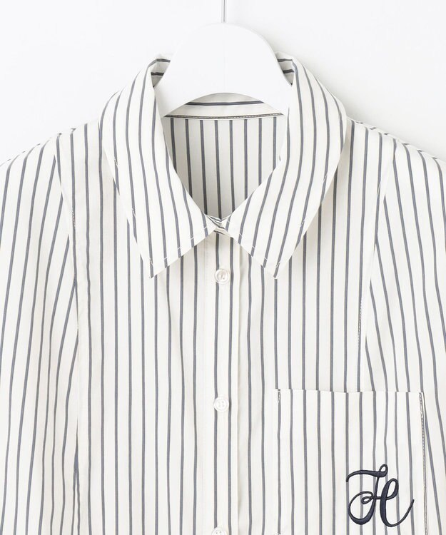 Feroux 【2WAY】リボンタイシャツ ワンピース ホワイト系1