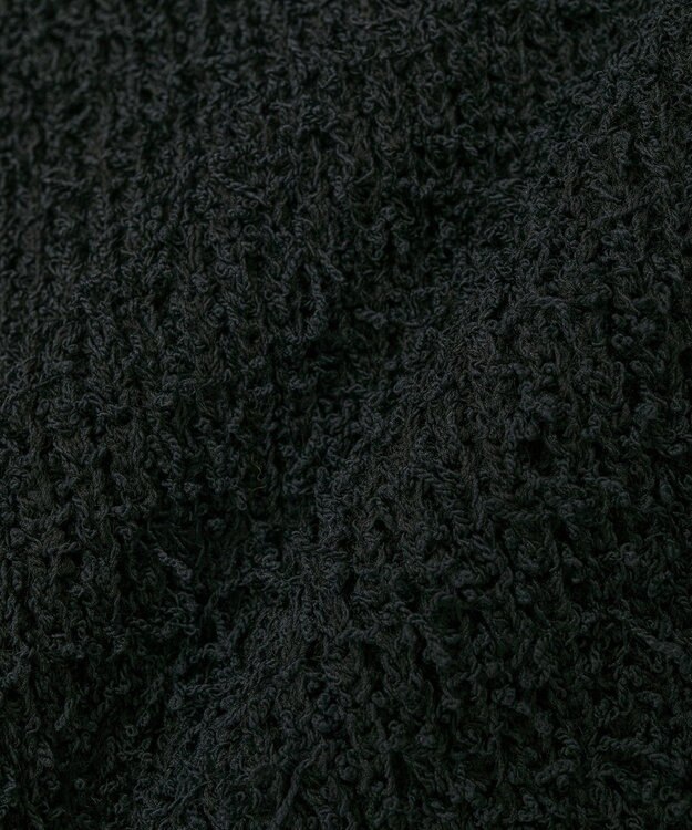 CRAFT STANDARD BOUTIQUE ネップヘンリーネックニットプルオーバー Black