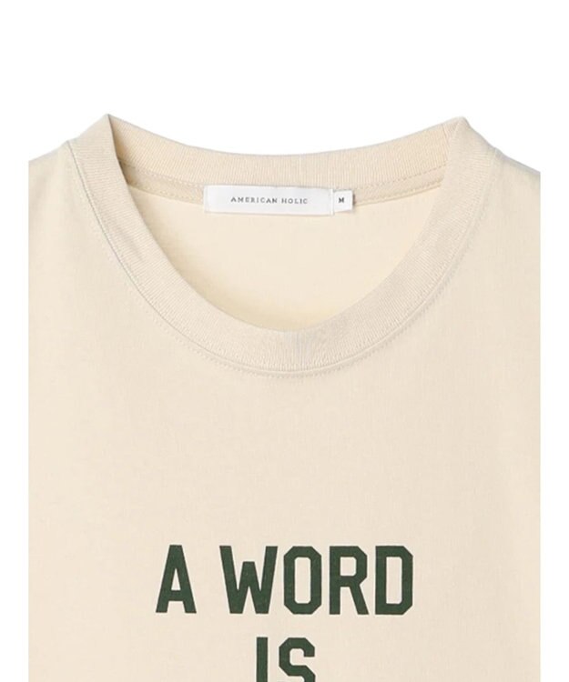 AMERICAN HOLIC ロゴカットラウンドチュニック Ivory