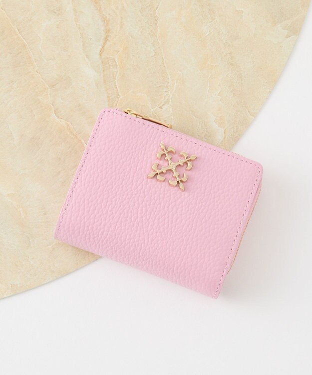 russet ＜お財布人気NO.1＞モノグラムプレートハーフウォレット(SO-376) Pink