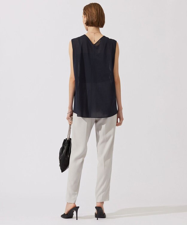 ICB 【洗える・接触冷感・UVケア】３WAYセットブラウス ネイビー系