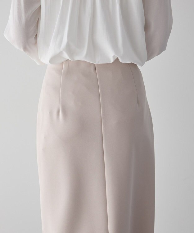 YECCA VECCA ダンボールニットナロースカート Beige