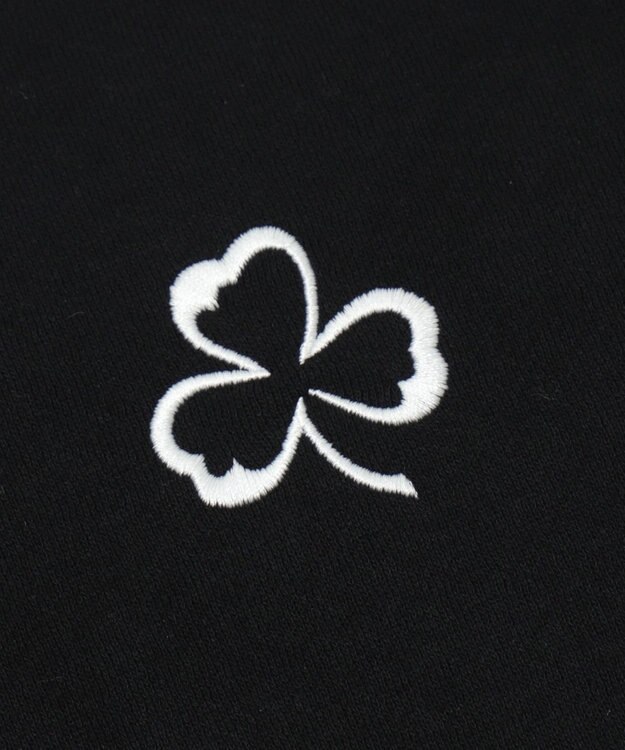 WEGO 【ユニセックス着用ITEM/MLサイズ展開】モチーフロゴポロスウェット ブラック