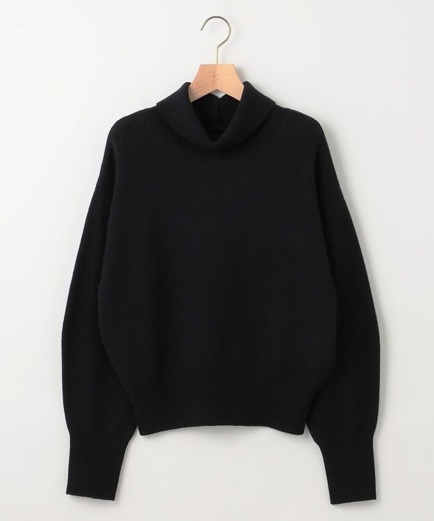 組曲 【2WAY・WEB限定】ウールカシミヤミックス ハイネックニット ブラック系