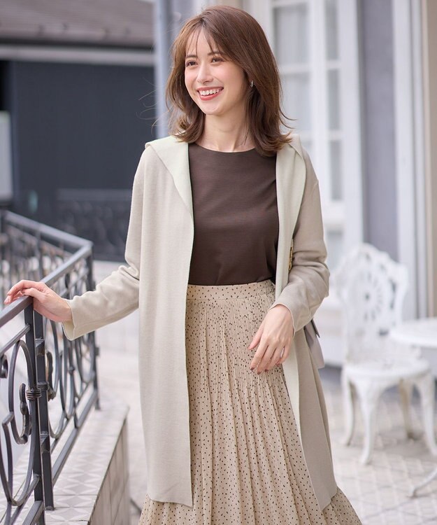 ANY SIS 【2SET】トップス×プリーツスカート セット モカピンク