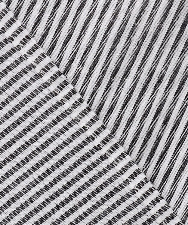 ANY 【洗濯機可能】ダブルポケット クロップドシャツ ストライプ