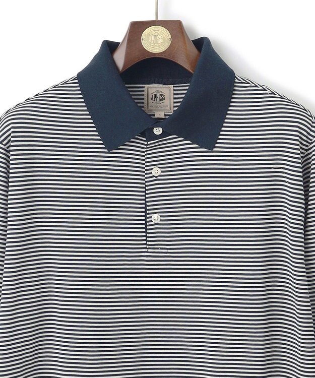 J.PRESS MEN 【きちんと感 × ニットのような柔らかな着心地】フレックスジャージ ポロシャツ ネイビー系1