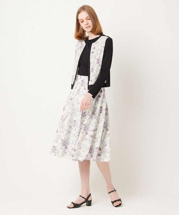 TOCCA 【大人百花掲載】BOTANICAL GARDEN PARTY KNIT プルオーバー ブラック系